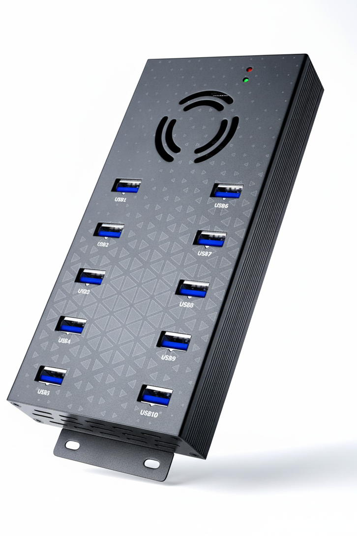 USB 3.0 - 10 Ports Powered USB Hub - Programmable